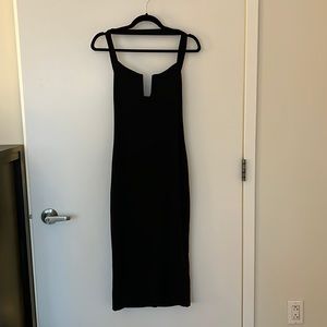 Black halter dress